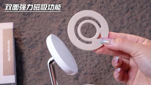 Applicable magsafe Double-sided Magnetic Liquid Silicone Phone Ring Holder N52 Strong Magnetic Wireless Car Refrigerator Bracket