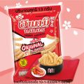 ฮานามิ ข้าวเกรียบกุ้ง ปริมาณสุทธิ 13 และ 15 กรัม Hanami ขนม ขบเคี้ยว กินเล่น ขนมอร่อย ในตำนาน เคี้ยวเพลิน MK. 