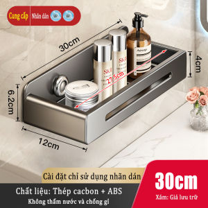 MEIDOO Giá đỡ phòng tắm thiết kế công suất lớn hơn có thể đặt nhiều mặt hàng được làm bằng vật liệu nhôm kim loại chất lượng cao lắp đặt miễn phí trên tường chịu lực mạnh