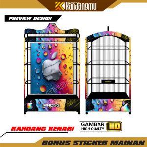 Jual sticker sangkar kenari dan murai Harga Terbaik & Termurah terupdate motif logo bola ikan koisayap srigala naga singa kartun 3d