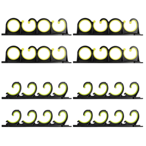 Wall or Ceiling Mounted Fishing Rod Rack Holder Storage Organizers Display Stand Fishing Rod Hanger for Garage Basement