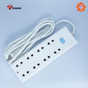 Ổ cắm điện có dây GONGNIU chính hãng V1080 8 ô cắm 1 công tắc chống cháy bảo hành 36 tháng.