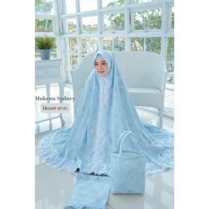 Mukena Motif Sydney Blossom by Dalanova Size Dewasa Jumbo Motif Terbaru 2025 Mewah Untuk Hantaran