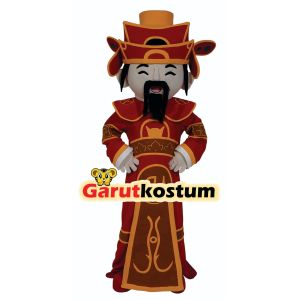 Kostum maskot badut kakek merah setelan lucu fashion costume