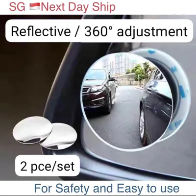 Blind spot Car Side Mirror Frameless side blindspot mirror (Comes in a pair - 2pcs)
