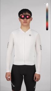 DAREVIE Cycling Jersey Long Sleeve Pro Aero Small Size 3D Bubble Mesh Cycling Jersey Men Women Breathable Man Cycling Maillot