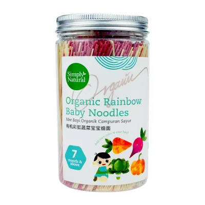 Simply Natural Organic Handmade Rainbow Baby Thin Noodle 200g