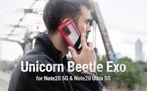 SUPCASE UB EXO Series Case for Samsung Galaxy Note 20 (2020) Premium Hybrid Protective Clear Bumper Cover Without Screen Protector