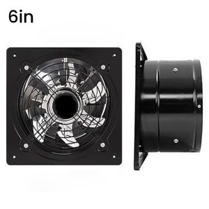 6 Inch 150mm Metal Blades Inline Duct Fan Rumah Toilet Dapur Restoran Udara Hisap Angin Nyaman Aman Sejuk Dingin Ventilasi Plafon