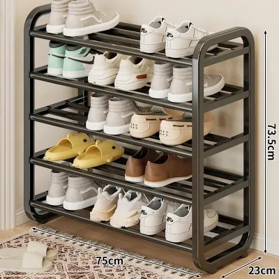 JJ Multi-layer Shoe Rack Simple Shoe Storage Rack Thicken Steel Pipe Entryway Shoe Shelf Home organizer 鞋架