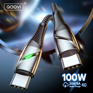 QOOVI 100W USB C để loại USB C Cáp PD 5A Sạc nhanh 4.0 dây sạc sạc điện thoại iPhone nhanh 15 16 MACBOOK iPad Xiaomi Samsung Huawei Vivo Oppo Loại-C USBC dây