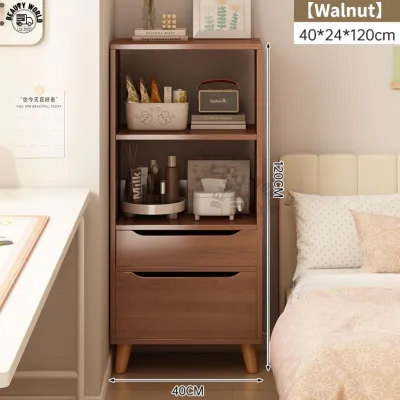 [SG Seller]Freestanding Tall Bookshelf with Drawers Open Shelf Storage Cabinet for Home Office Small Space