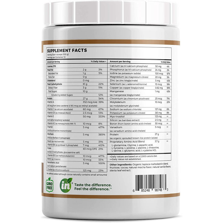 Direct mail Absorb Plus Vegan organic germinated brown rice protein ...