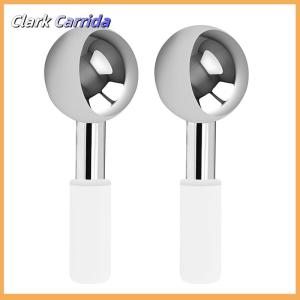 [Clark Carrida] Facial Ice Globes Cold Hot Stainless Steel Facial Roller Skin Beauty Spa Cooling Globe Massage Ball Face Care Cryo Freeze Stick