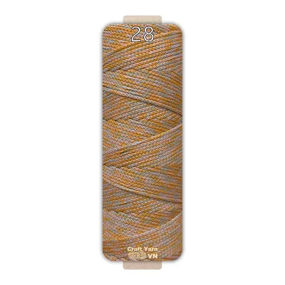 (Màu mới) Sợi dệt màu loang lõi giấy cỡ sợi 2mm 125g Craft Yarn