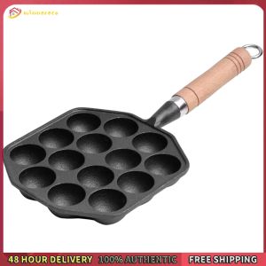 Winnereco 14 Holes Baking Forms Pan Non Stick for Octopus Ball Plate Home Cooking Baking Forms Tray Cooking Grill Baking Pan