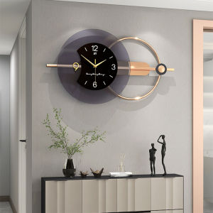 Jam Dinding Simple and Fashion Modern Minimalist Digital Clock Vintage Creative Wall Clock Mute Home Living room Decorations