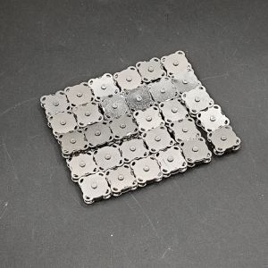 30 PCS Kancing Magnet Jahit Perak dan Hitam Nickle 14mm 18mm Magnet Kuat Import Premium