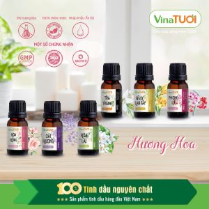 Tinh dầu thơm thiên nhiên HƯƠNG HOA Vina Tươi 10ml (NGÁT HƯƠNG) tinh dầu khuếch tán thơm phòng ngủ ngâm mình phòng tắm