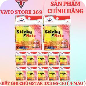 Giấy note ghi chú GSTAR GS-36 bốn màu 3x3 75mm x 75mm 100 tờ