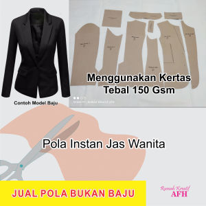 Pola Instan Pola Jas Wanita Dewasa