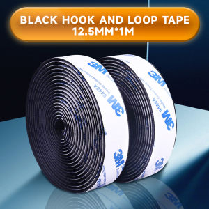 1M Double-sided Tape 12.5/25/38/50mm Reusable Self-adhesive Hook and Loop Fastener Velcro Tape Nylon Sticker Strips