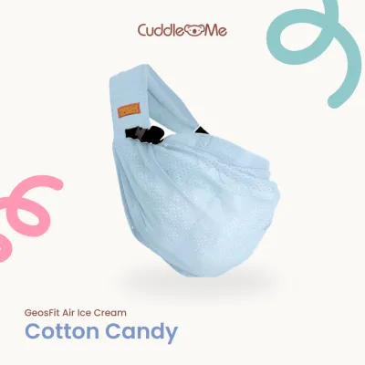 CuddleMe Gendongan Bayi Geos Fit Air Gendongan Ringsling Instant M-shape