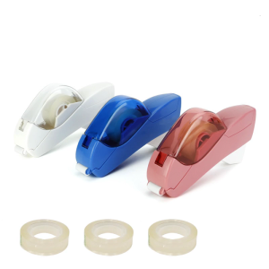 Handheld Automatic Tape Dispenser with 2 Rolls of 0.5Inch (12mm) Tapes Automatic Tape for Carton Box Sealing