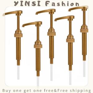 YINSI 1 5Pcs Coffee 750ML Dispenser Syrup Pump Black Liquid Dispenser for Syrup 10Ml Juice Bottle Dispenser Pump