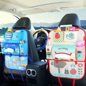 🌟 Multi-Functional Sundries Back Hanging Car Storage Bag Supplies 新款 汽车椅背袋 日本卡通车座后背置物袋 宝宝用品收纳 车载挂袋