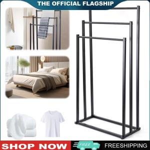 【New Arrival】 3 Tier Standing Towel Rack Metal Floor Towel Rack Carbon Steel Towel Display Rack Heavy Duty for Bath Towel Hand Towels