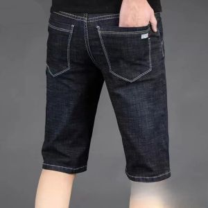 Quần jeans lửng nam rộng rãi ống đứng co giãn dài 7 tấc  có khóa kéo kiểu quần tây/casual nam hàng có sẵn.