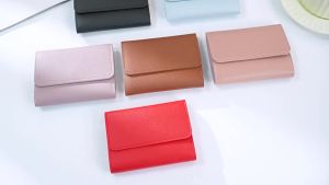 Minimalist Short Womens Wallet Student Ticket Holder Multi-Functional Card Holder Coin Purse 70% off Ultra-Thin Smooth Wallet