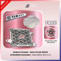 NSA 3IN1 BUNDLE FULL COVER WAVE SILVER |RADIATOR/NECK COVER + CNC RADIATOR CAP | VARIO/CLICK/PCX/ADV/NMAX/AEROX. 