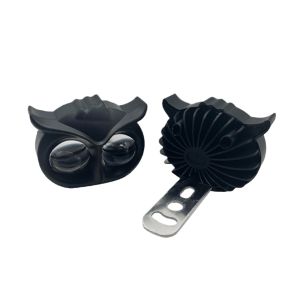 (1 Pcs) Lampu Tembak Motor Super Terang Burung Hantu Lampu OWL 2 Mata Nyala Kuning Putih