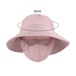【♡Lovely girls house♡】Sunshade Hat Womens Summer Sunscreen Big Eaves Shawl Hat Mask Face Protection