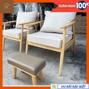 [Hàng Tại Xưởng] - Ghế sofa đơn tay gỗ thư giãn sofa nail decor phòng homestay khách sạn - bảo hành 12 tháng