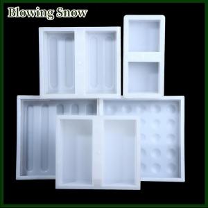 Blowing แม่พิมพ์ทำอิฐปูพื้นแบบทำมือใช้ซ้ำได้เครื่องทำทางเดินคอนกรีตใช้ซ้ำได้สำหรับสนามหญ้าลานสวน