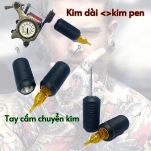 Tay cầm chuyển đổi kim xăm  từ kim dài sang kim ngắn  kim dành cho máy pen.