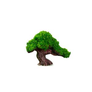 VBBN Multiple Style Artificial Mini Pine Tree Decorative Simulation Fairy Garden Cherry Blossom Tree Mini Gardening Ornament Resin Fairy Moss Micro Landscape Miniatures Garden