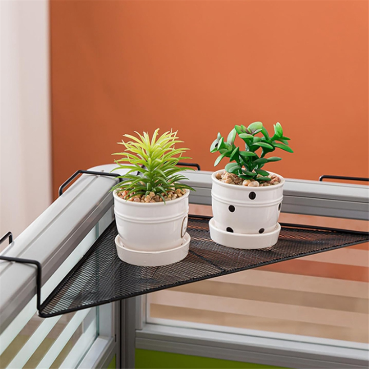 Office Cubicle Shelf Office Cubicle Dormitory Space-Saving Mesh Corner ...