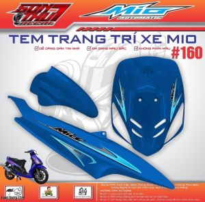 TEM XE YAMAHA MIO SPORT #160 (CHẤT LIỆU CAO CẤP - SẮC NÉT - KHÔNG PHAI MÀU)