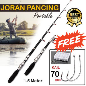 Bluefin Joran Pancing Portable Telescopic 1.5M: Pilihan Terbaik untuk Pemula
