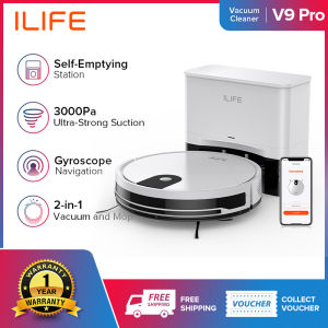 [PH Stock] ILIFE V9 PRO Robot Vacuum Cleaner Home Smart Sweeper RoboVac Automatic Floor Vacuum Sweeper Dry and Wet Automatic for Home and Office Strong Suction Power Mopping and Sweeping High-end Automatic Robotic Vacuum Cleaner