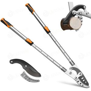 กรรไกรตัดกิ่งไม้ ด้ามอลูมิเนียม ยืดได้ SK-5 กรรไกรตัดกิ่งไม้ ด้ามยาว กรรไกรตัดแต่งกิ่ง ยืดหดได้ ขยายความยาวตั้งแต่ 68- 105 ซม.