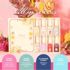Holigrels Mini Series Bodymist Bundle pack / Bundling isi 8pcs Body mist Parfume by Holigrel