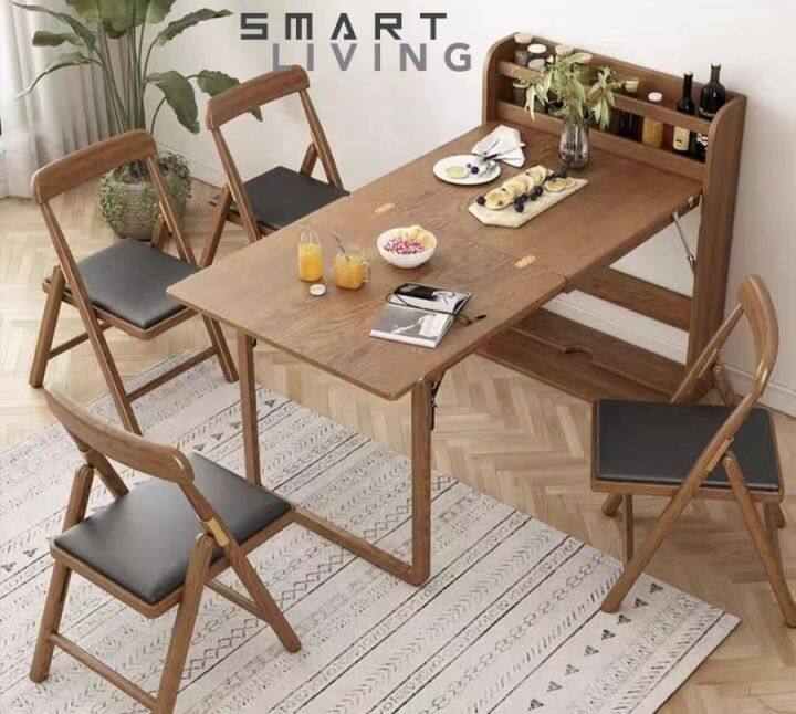 (Pre Order) Scandinavian Multi-functional Foldable Dining Table - 3 ...