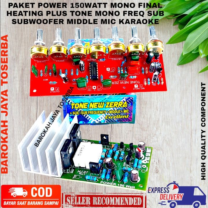 Paket Power Amplifier OCL MONO 150 Watt Plus Tone Control Nuw Zerra