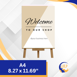 Welcome Sign A4 & A3 Sizes Sintra Board | Personalized Event Signage for Wedding Birthday Corporate Party