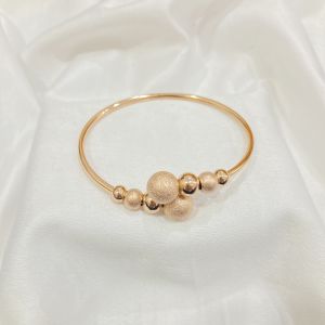 Gelang Bangle Pentol Bola Titanium Steel Anti Karat Aksesoris Wanita